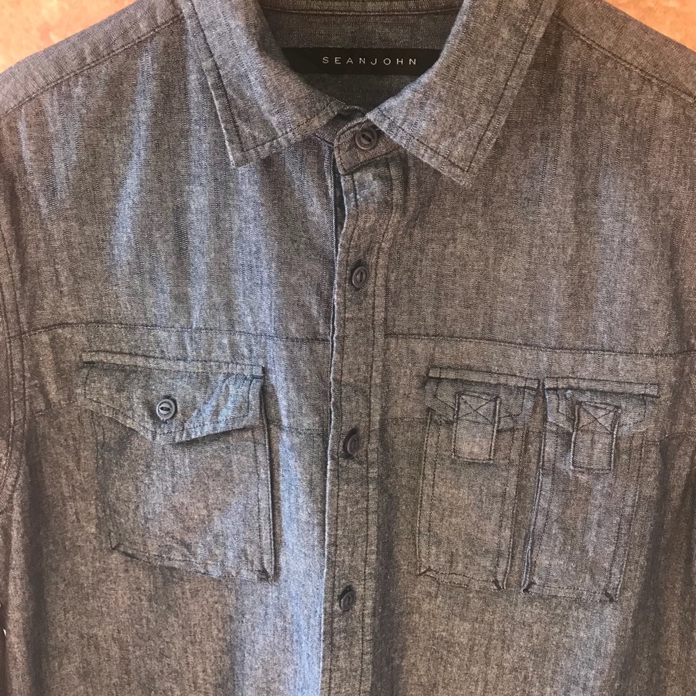Sean John Denim Button Down - image 3